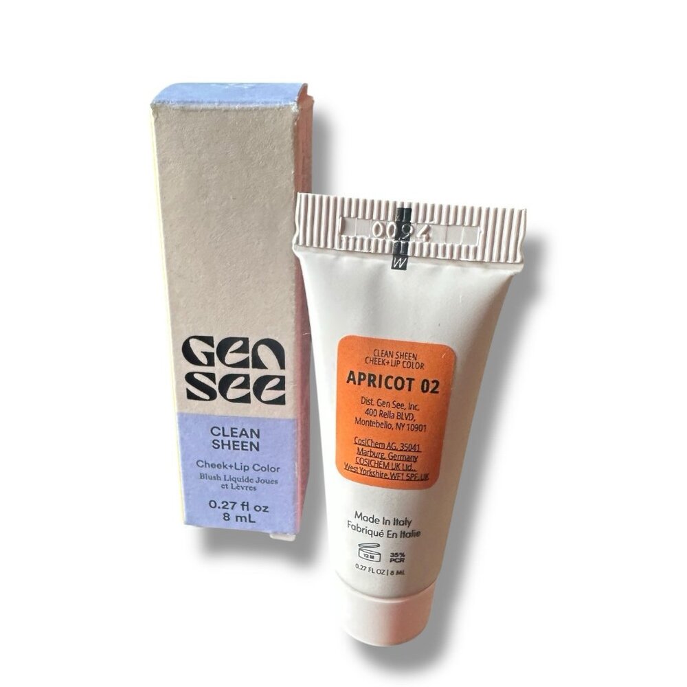 Gen See Clean Sheen Apricot‎ Cheek And Lip Color
